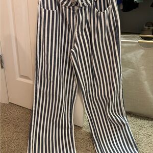 Striped Wide-Leg Pants edikted